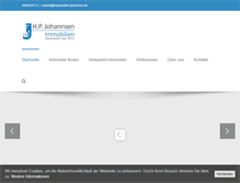 Tablet Screenshot of hausmakler-johannsen.de